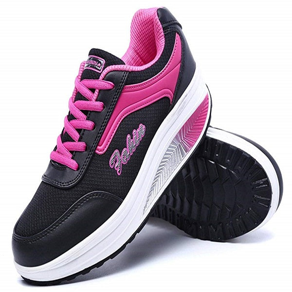 Walking Shoes Lightweight Breathable Sneakers Casual Thick Bottom Shake Shoes Workout Shoes Women