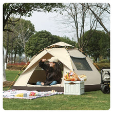 Outdoor tent fully automatic quick opening sun protection camping Oxford cloth silver coated waterproof tent