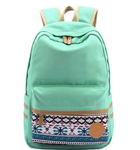 Fashion Canvas Laptop Casual Black Travel School Backpack Bag with Floral Print Backpack for Teens Students School Bag