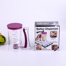 Plastic Kitchen Automatic Funnel Cake Cream Mix Pancake Muffin Cupcake Batter Dispenser 4 Cup Measuring Baking