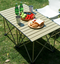 Outdoor portable folding table and chair set picnic camping