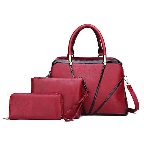 3 Piece Set Ladies Handbag Large Capacity Stylish Bag