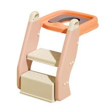Kids toilet training seat stairs style with PVC seat