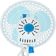 Krypton Table Fan, 8 Inch, Blue/White KNF6035