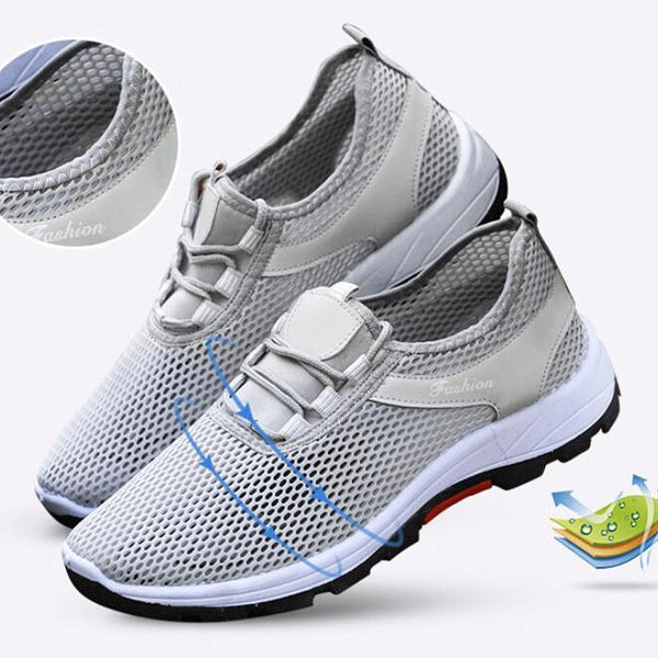 Mesh Casual Sneakers Summer Korean Version Lightweight Breathable Outdoor Hiking Shoes Non-slip Running Shoes