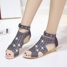 Women's Platform Wedge Sandals Open Toe Sloping Heel Sandal Fashion Non Slip Rubber Sole Outdoor High Heel Shoes
