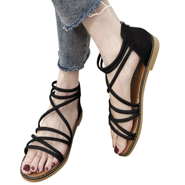 Spring And Summer Fashion Women Sandals Flat Roman Style Comfortable Sandals for Women